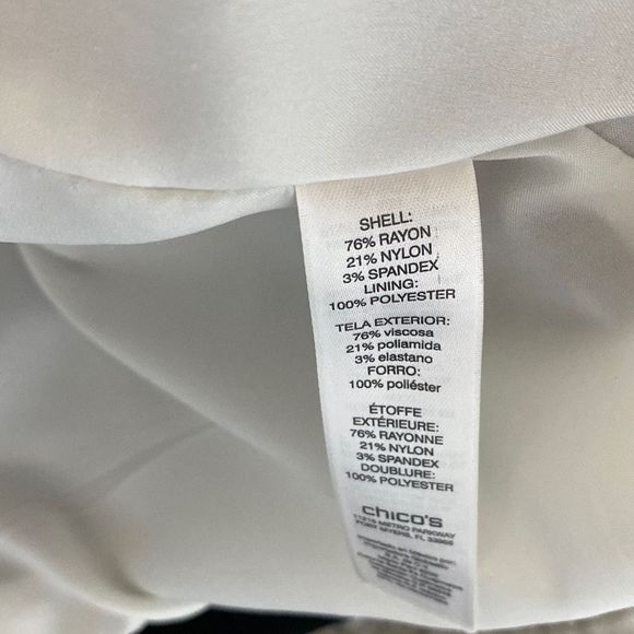 Chico's Statement Colorblock Jacket Camel/Black Large - Picture 12 of 16